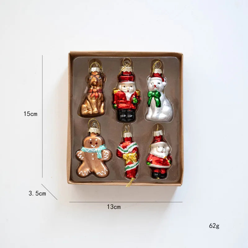 Glass Christmas Tree Ornament Set - LOWZY