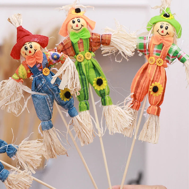 small autumn harvest scarecrow seasonal decoration