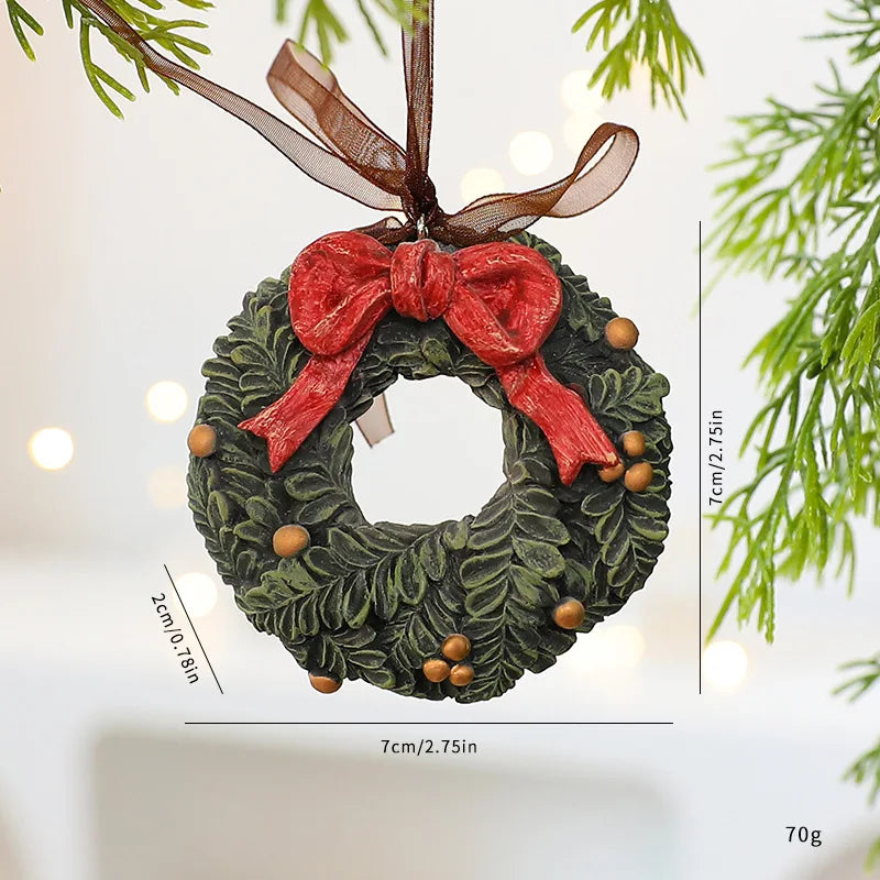 Vintage Resin Christmas Bell Ornament - view 11 - LOWZY
