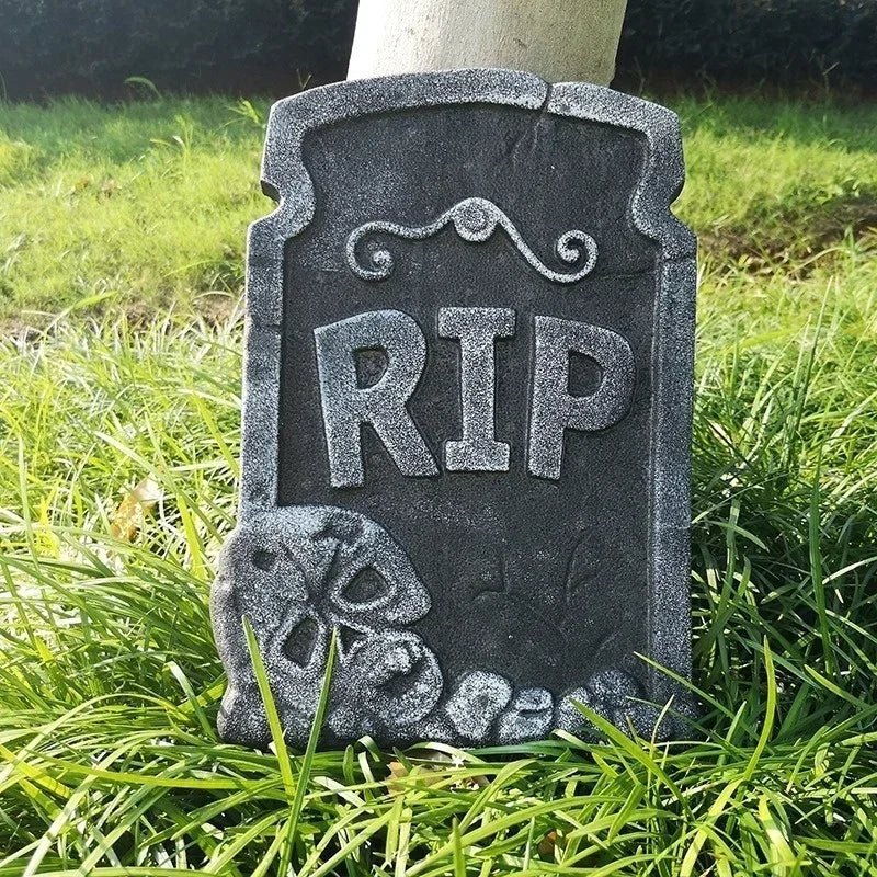 RIP Foam Halloween Tombstone – 37.5cm – C