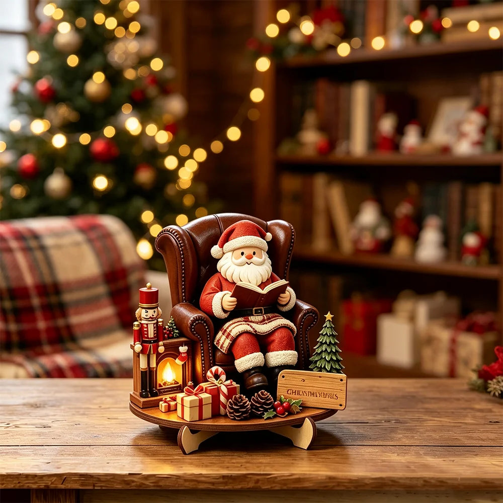 Wooden Christmas Tabletop Character Decoration - LOWZY