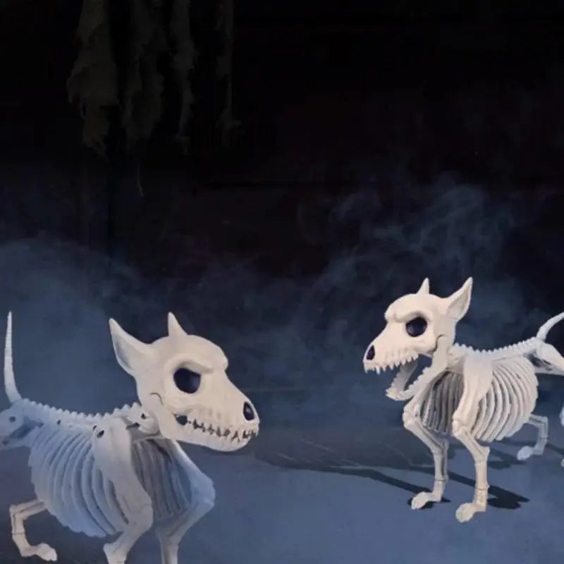 Wolf Skeleton Halloween Decoration