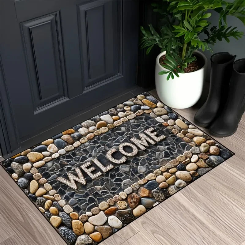 Stone Pattern Washable Doormat
