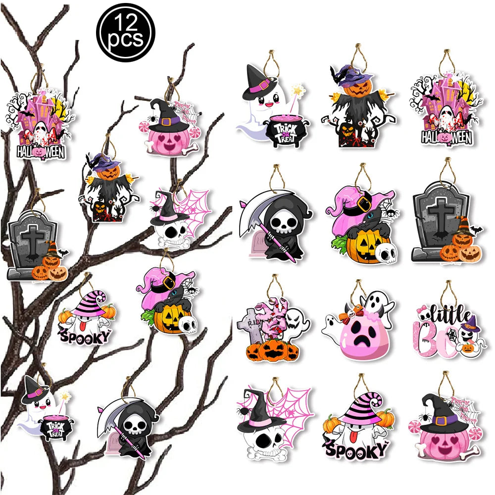Halloween Paper Hanging Decorations – 3 Designs