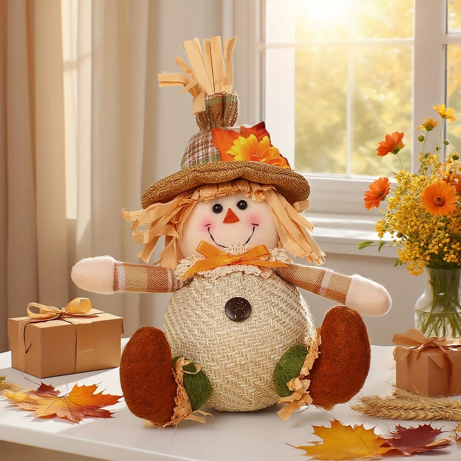 Rustic Autumn Scarecrow Hanging Decoration – 5 Styles