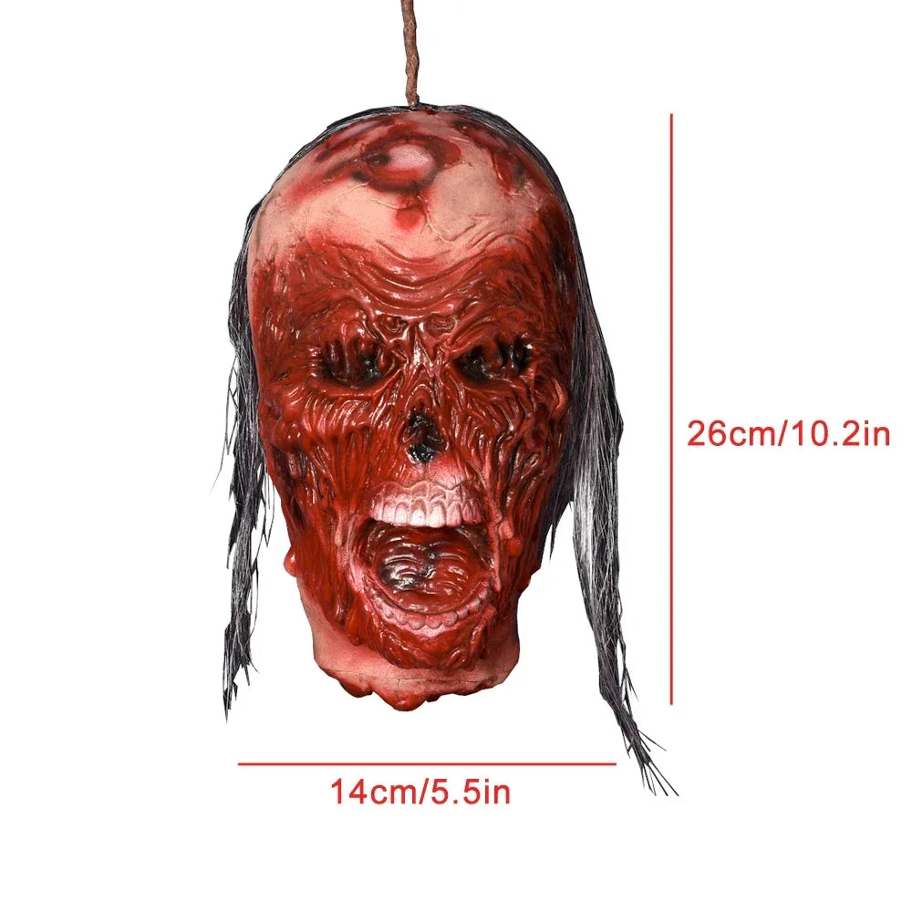 Hanging Latex Severed Head Halloween Prop – 32 Designs – 140