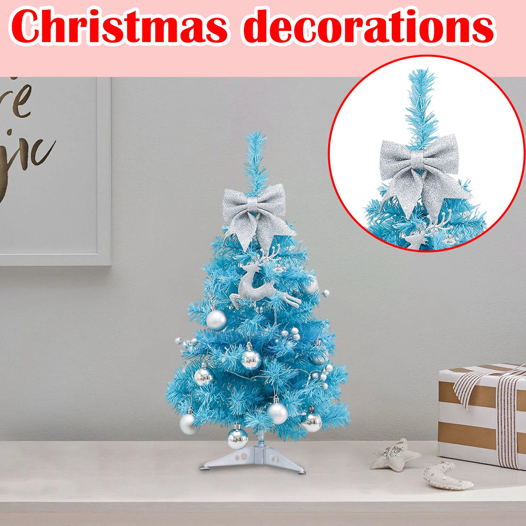 45cm Blue Light-Up Mini Christmas Tree - LOWZY