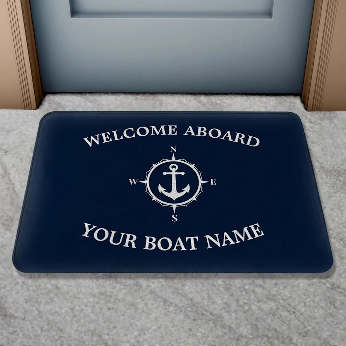 Boat Name Design Doormat