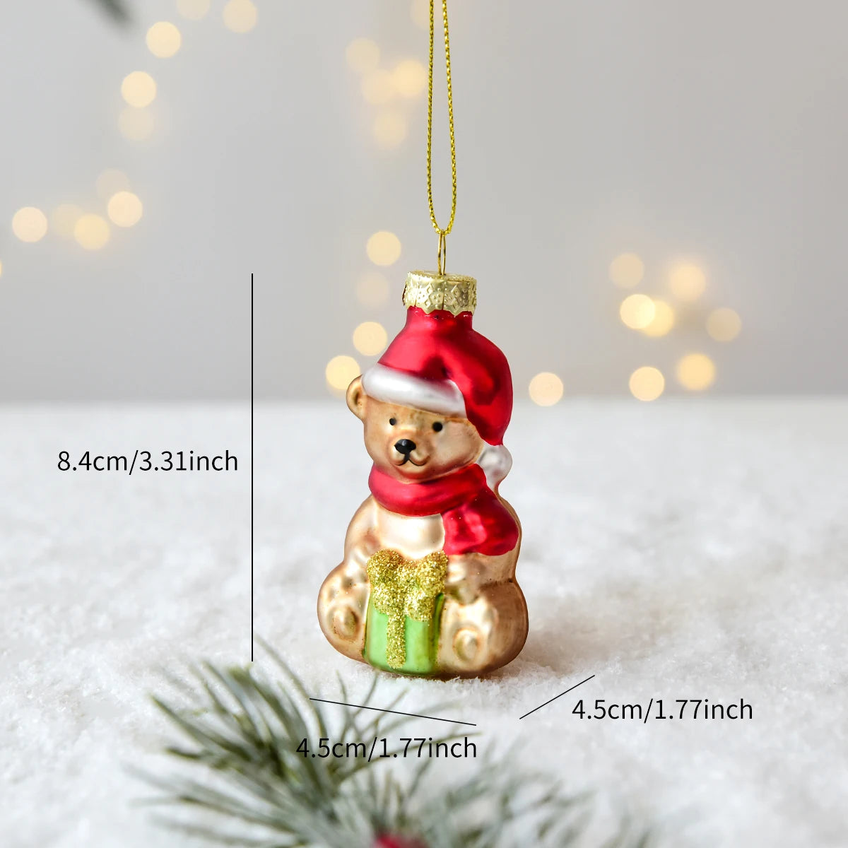 Glass Christmas Character Tree Ornament - view 20 - LOWZY