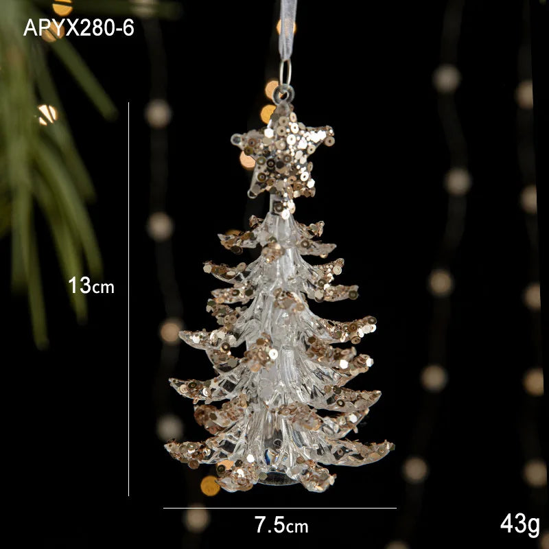 Acrylic Winter Wonderland Hanging Ornament - LOWZY