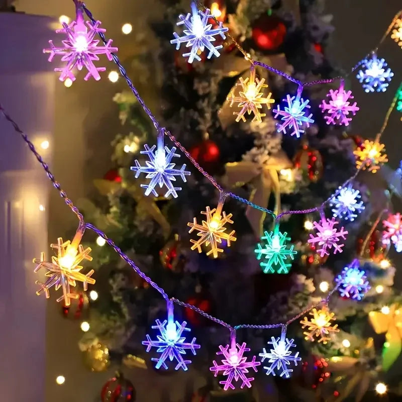 Snowflake LED Christmas String Lights - LOWZY