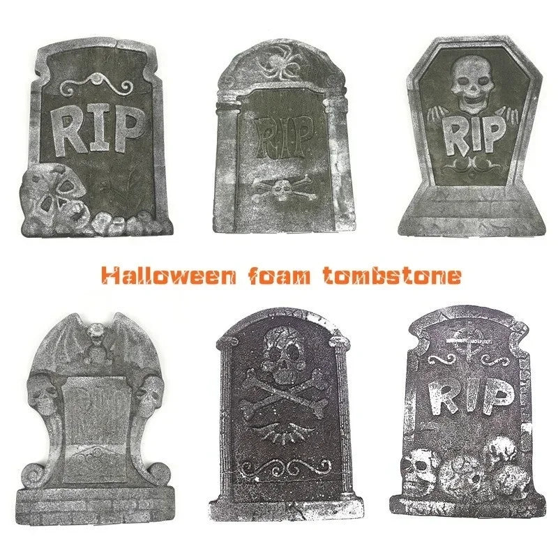 RIP Foam Halloween Tombstone – 37.5cm – D