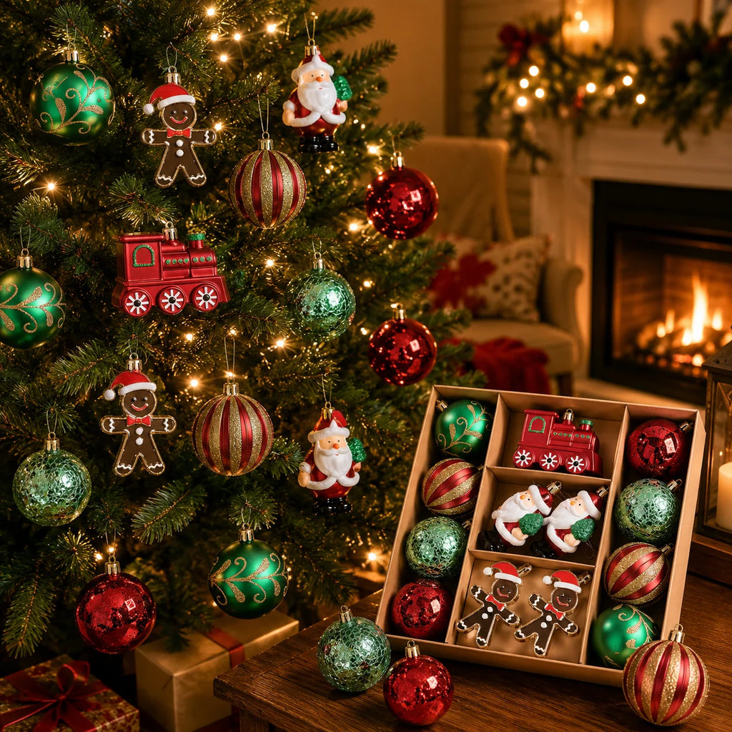 Christmas Character Bauble Set - LOWZY