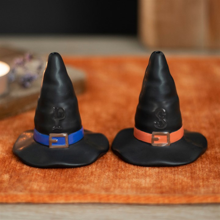 Witch Hat Salt and Pepper Shakers