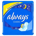 Always Classic Night Sanitary Towels With Wings