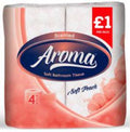 Aroma Scented Soft Peach Toilet Tissues 4 Pack PMP £1