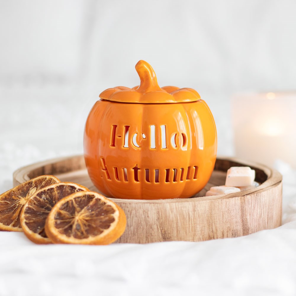Hello Autumn Pumpkin Oil Burner autumn home decor