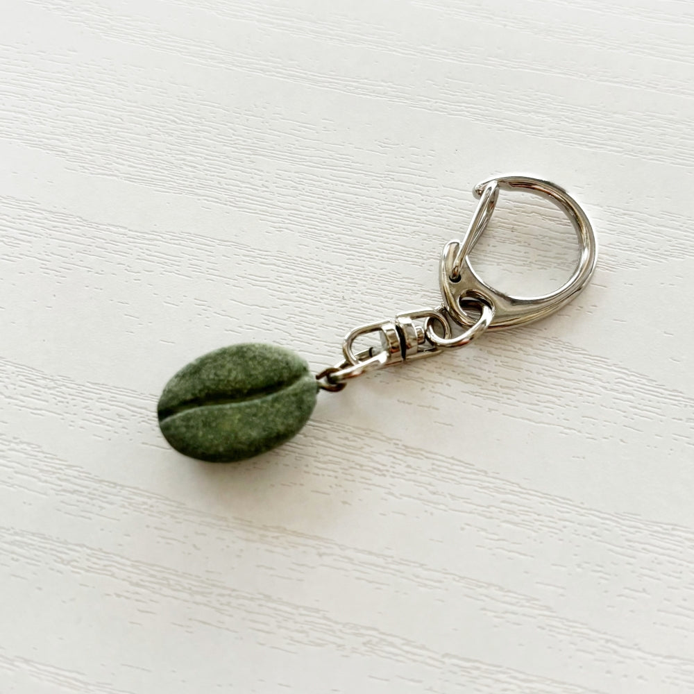 COFFEE STONE coffee bean key ring in Defect raw green