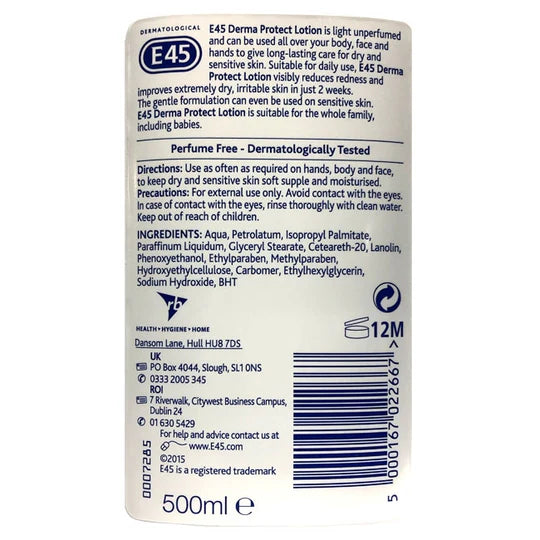 E45 Moisturising Lotion Pump Action 500ml