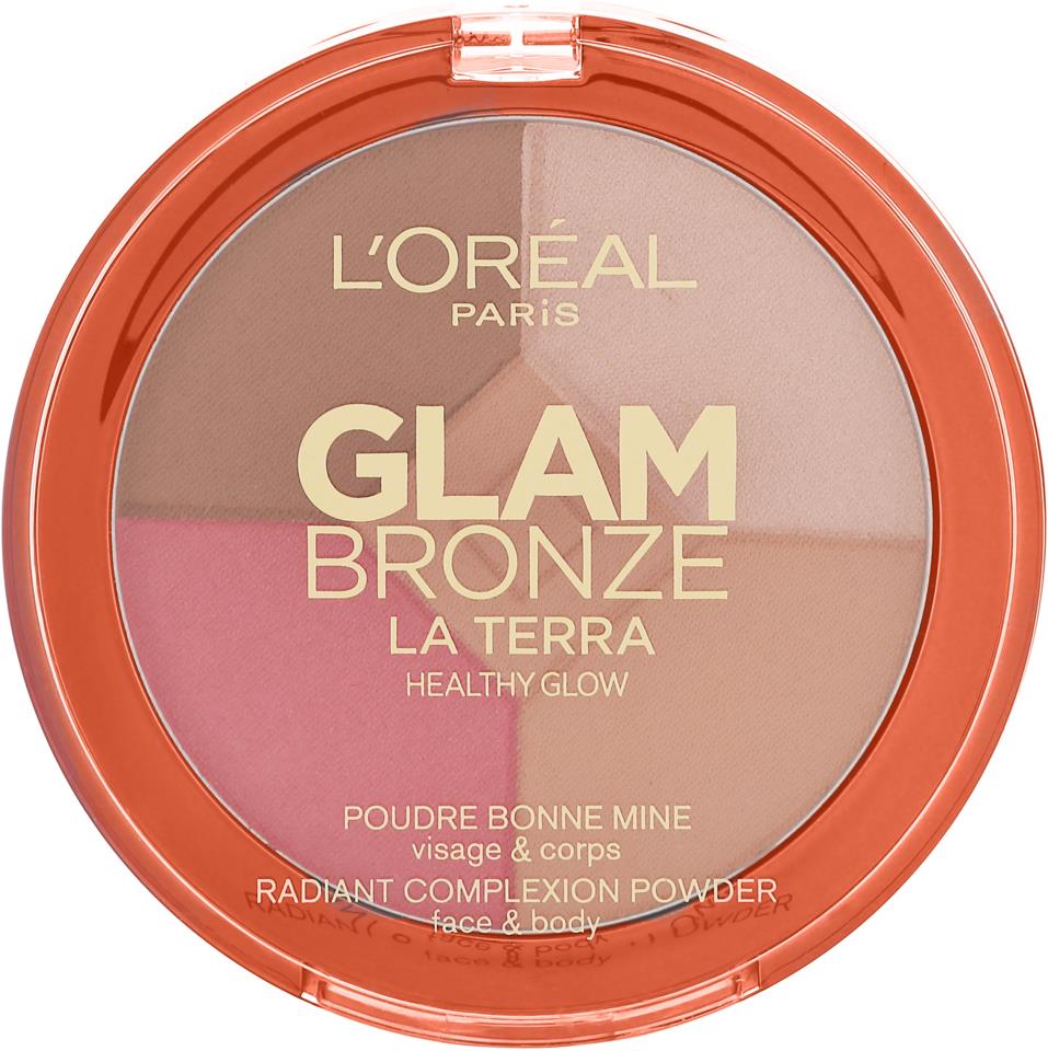 L'Oreal Glam Bronze Le Terra Healthy Glow Palette - 02 MEDIUM SPERANZA