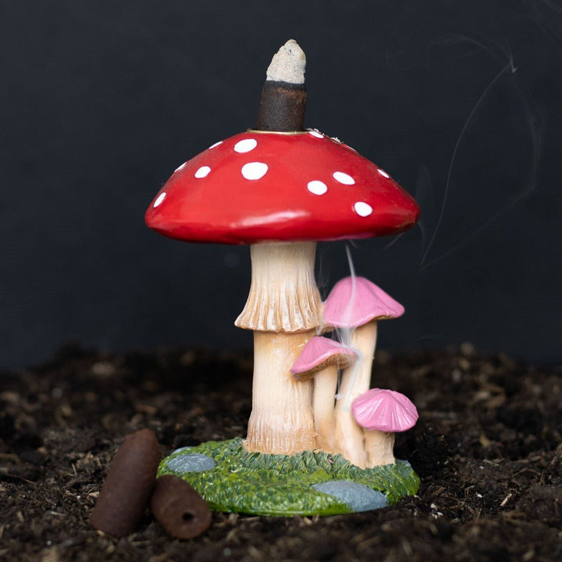 Mushroom Backflow Incense Burner autumn home decor