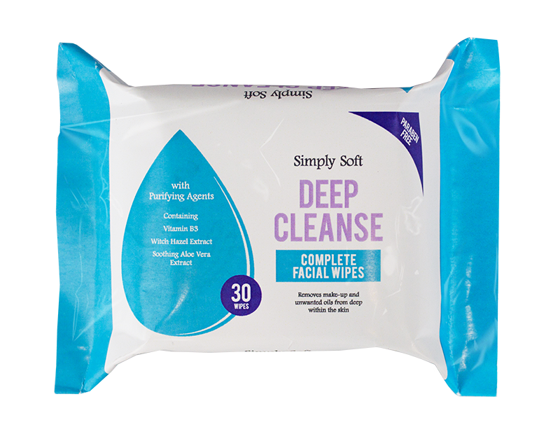 Simply Soft Deep Cleanse Facial Wipes