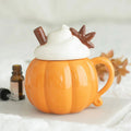 Pumpkin Cream Lidded Oil Burner & Wax Warmer autumn home decor