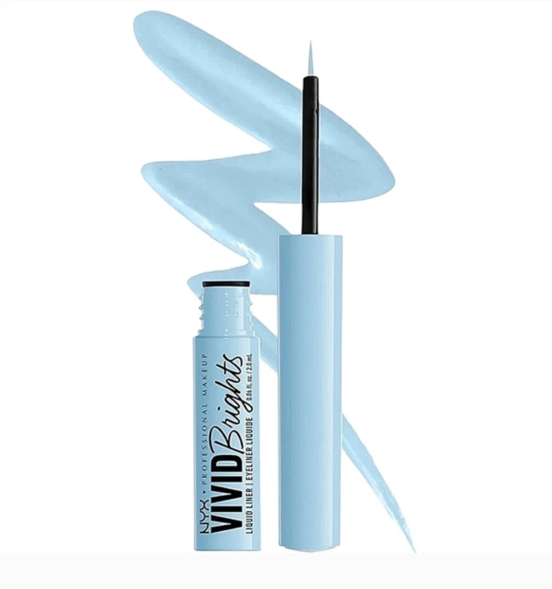 NYX Professional Makeup Vivid Brights Matte Liquid Eyeliner - 06 BLUE THANG