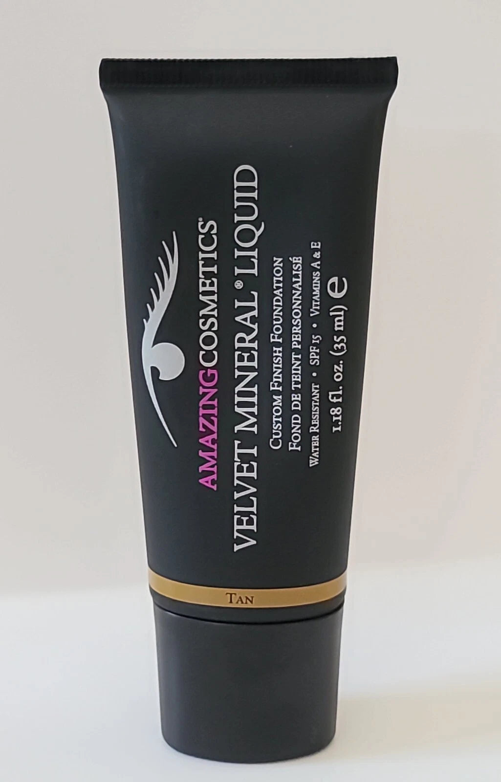 Amazing Cosmetics Velvet Mineral Custom Finish Foundation - TAN
