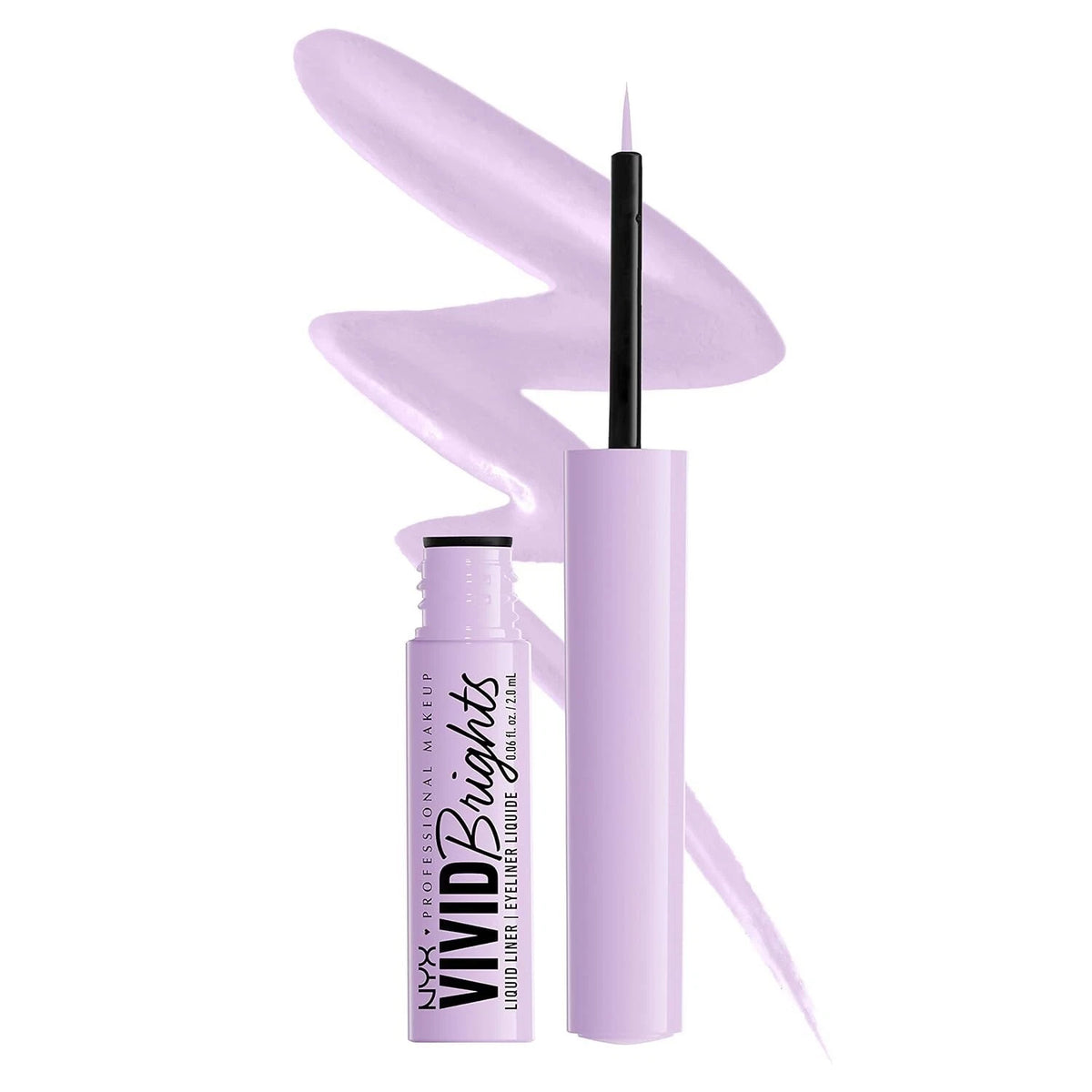 NYX Professional Makeup Vivid Brights Matte Liquid Eyeliner - 07 LILAC LINK