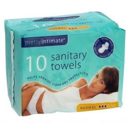 Pretty Intimate Normal Sanitary Towels 10 Regular