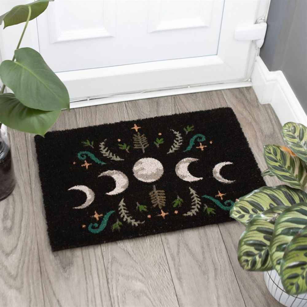 Dark Forest Moon Phase Doormat autumn home decor